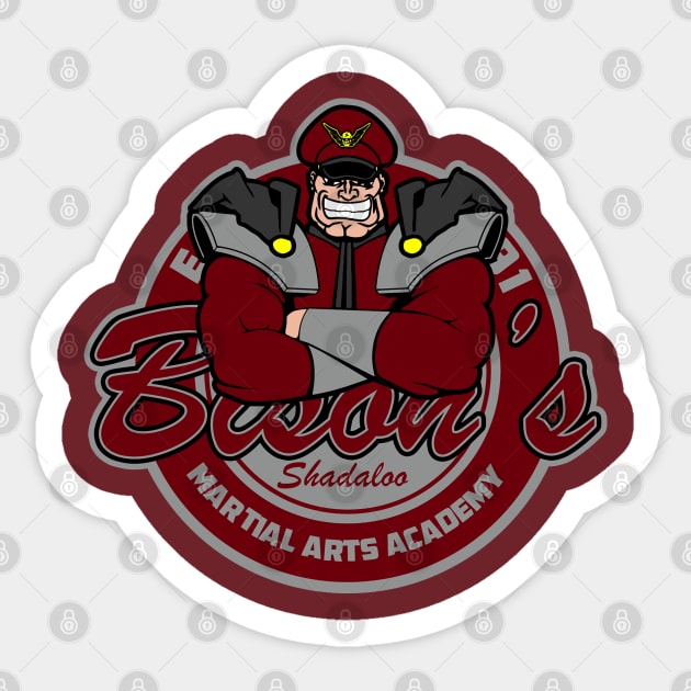 M.Bison's martial arts academy Sticker by carloj1956